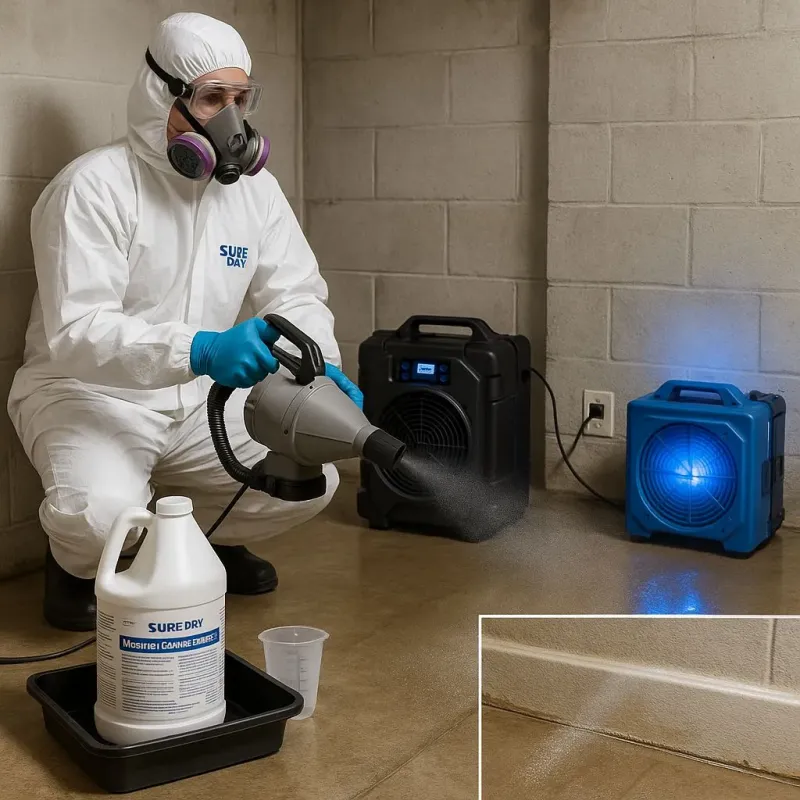 Sanitization and Odor Removal process in Chester Heights, PA